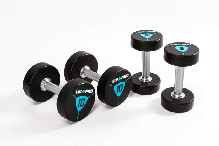 Гантели в уретане LIVEPRO Premium Urethane Dumbbells 