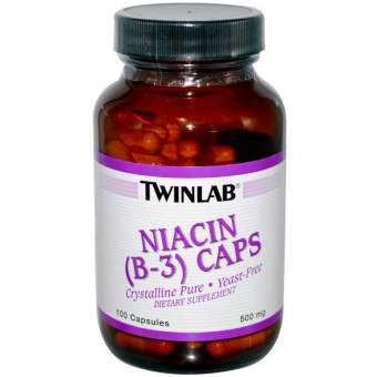 Twinlab Niacin (B-3) 500 mg 100 caps Twinlab Niacin (B-3) 500 mg 100 caps