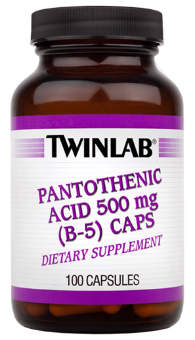 Twinlab Pantothenic Acid (B-5) 500 mg 100 caps Twinlab Pantothenic Acid (B-5) 500 mg 100 caps