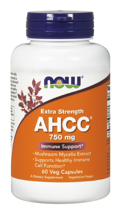 Now AHCC (R) 750 mg 60 vcaps