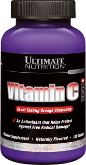 Ultimate Nutrition Vitamin C (жев. таблетки) 120 таб Ultimate Nutrition Vitamin C (жев. таблетки) 120 таб