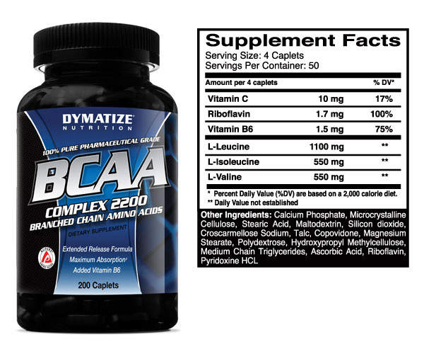 Dymatize BCAA Complex 2200 200 таб / 200 cts