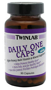 Twinlab Daily One W/IRON W/FLORAGLO 90 caps